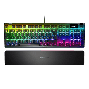 Teclado Mecânico Gamer Steelseries Apex 7, Switch Red, US, Anti-Ghosting, Preto - 64636