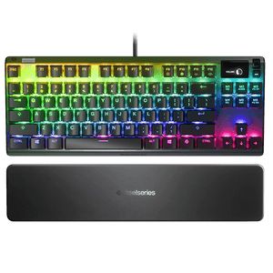 Teclado Mecânico Gamer Steelseries Apex 7, TKL, RGB, Switch Red, Anti-ghosting, US, Preto - 64646